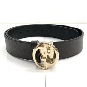 Gucci 黒 レザーベルト 450000 CAO2G GUCCI(グッチ) / ベルト/レザー/BLK/無地/レディース/450000